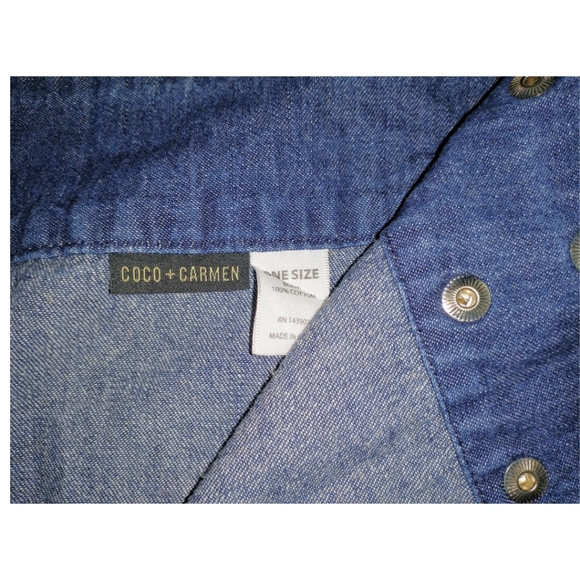 Coco+Carmen Adjustable Wrap Denim Mini - Picture 2 of 4